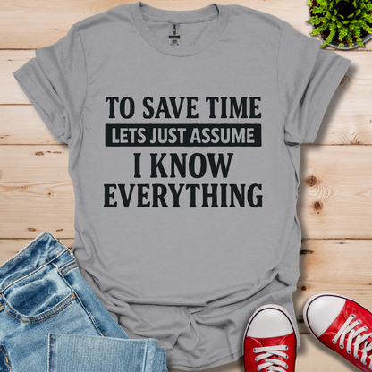 To Save Time T-Shirt