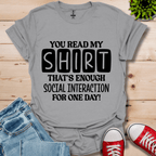 You Read My T-Shirt