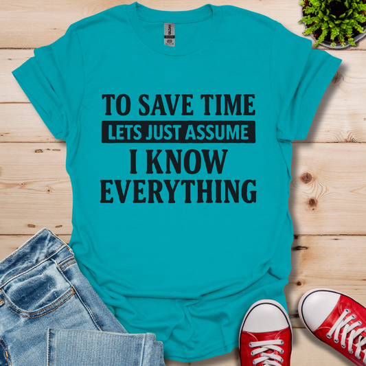 To Save Time T-Shirt