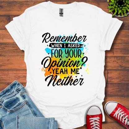 Remember When T-Shirt