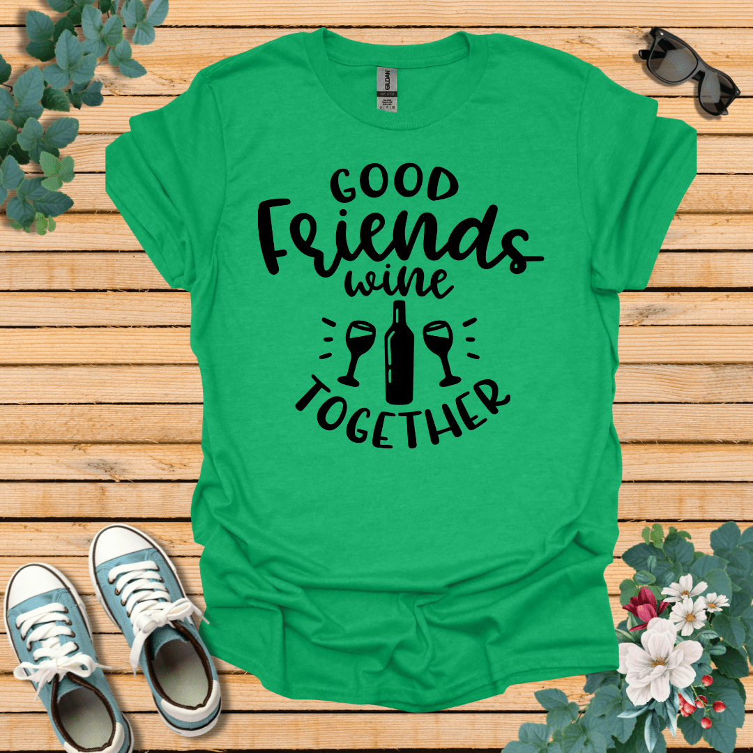 Good Friends Wine T-Shirt