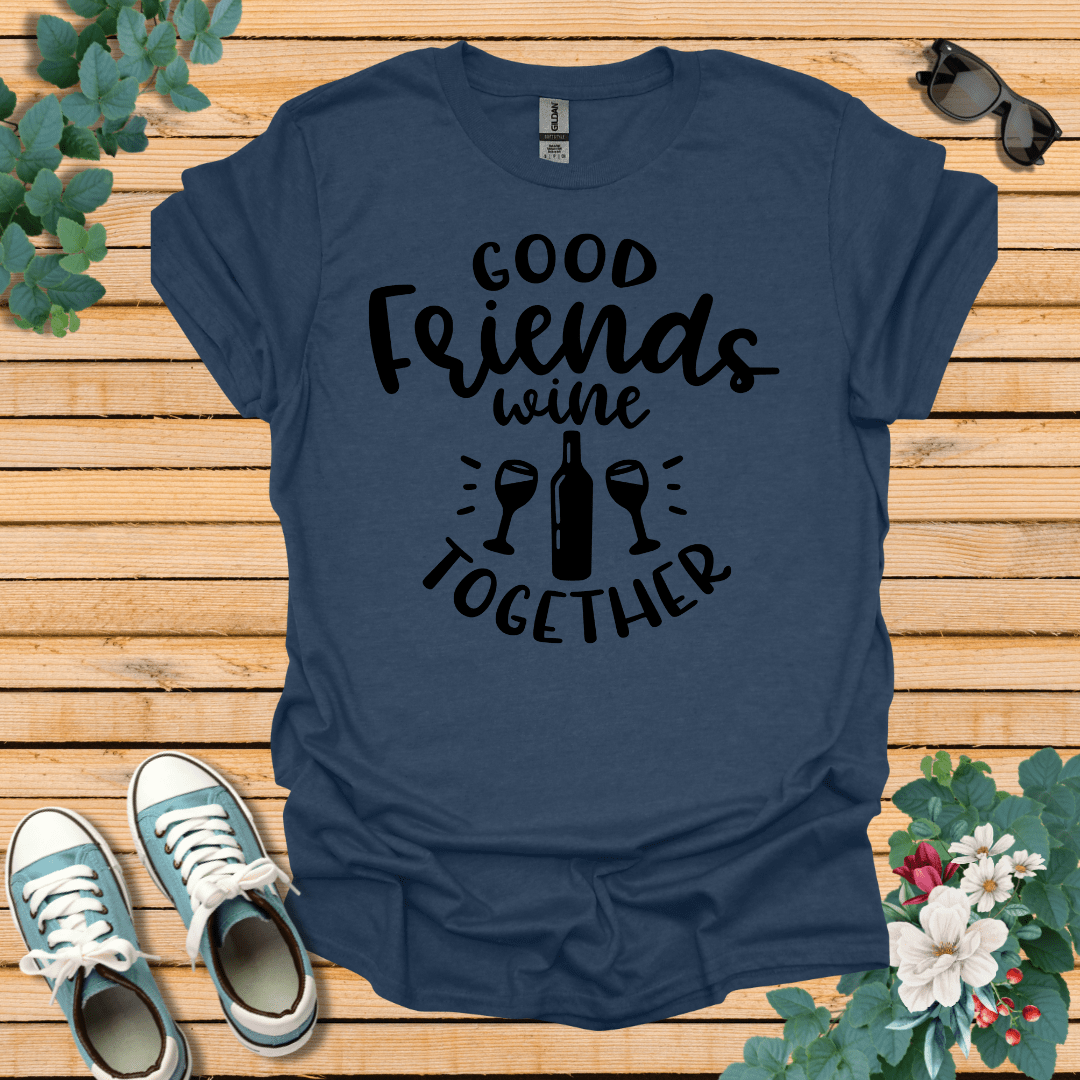 Good Friends Wine T-Shirt