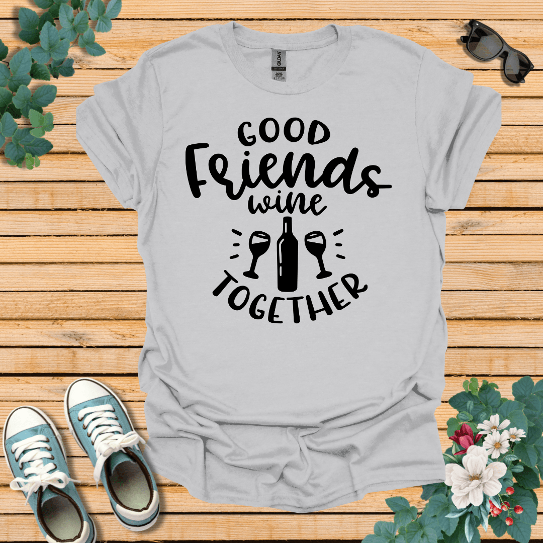 Good Friends Wine T-Shirt