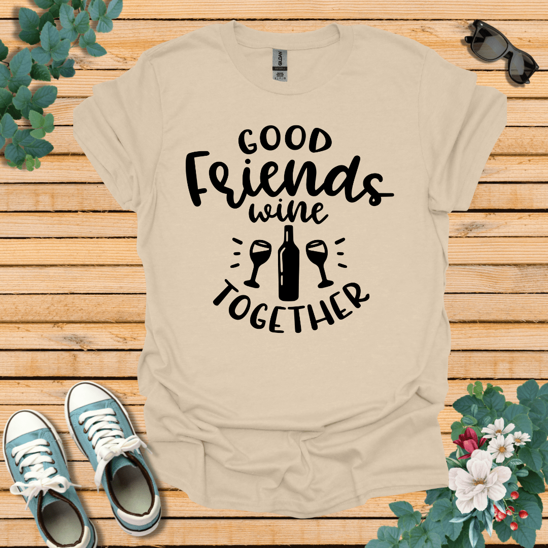 Good Friends Wine T-Shirt