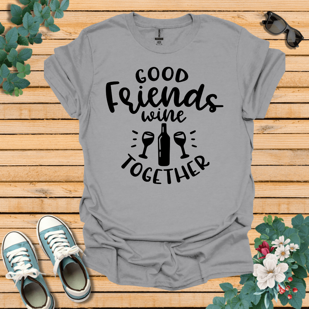 Good Friends Wine T-Shirt