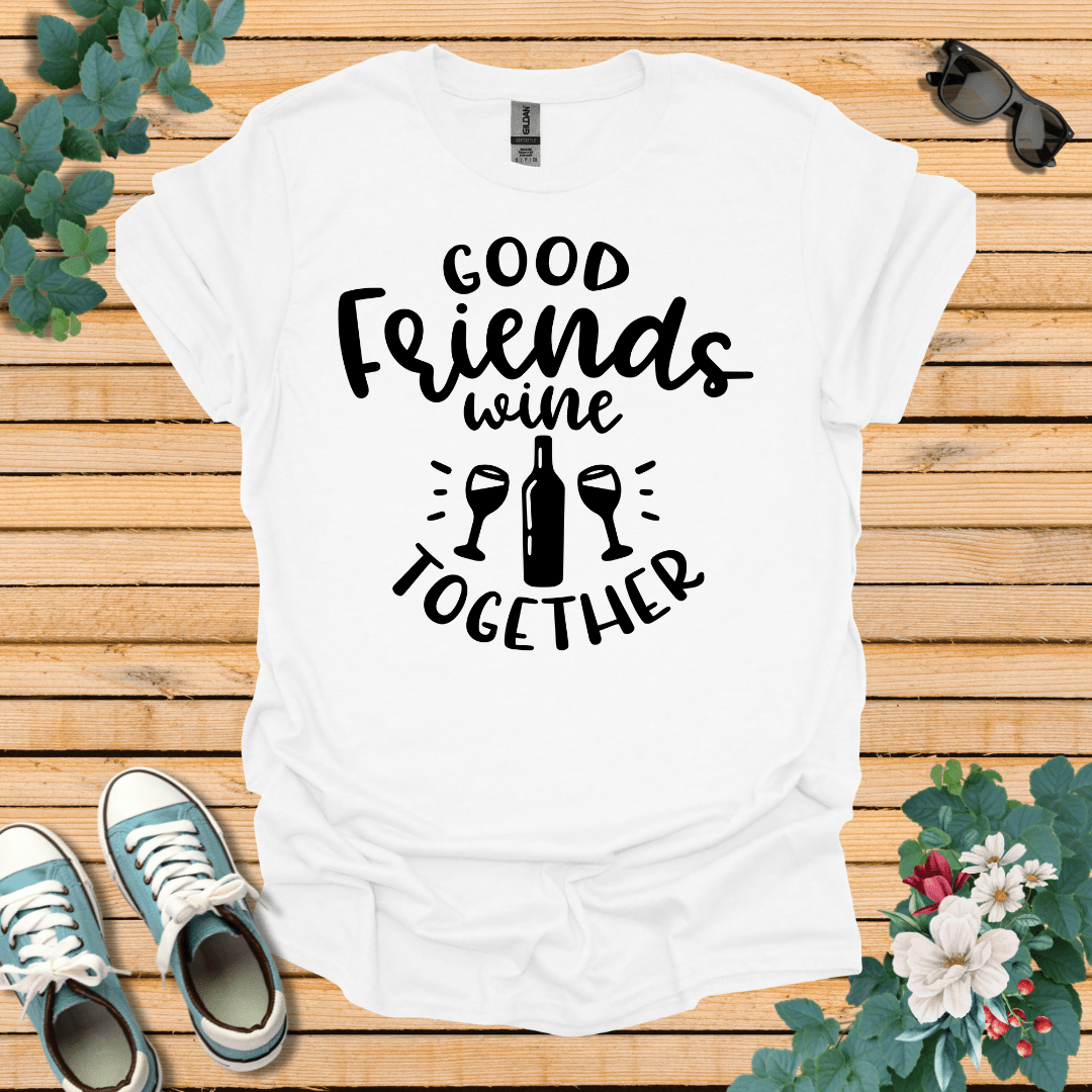 Good Friends Wine T-Shirt