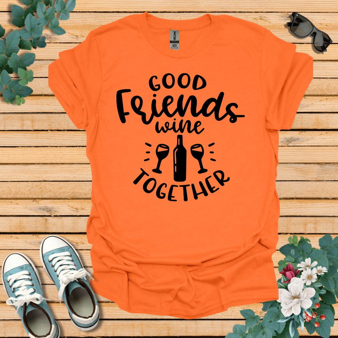 Good Friends Wine T-Shirt