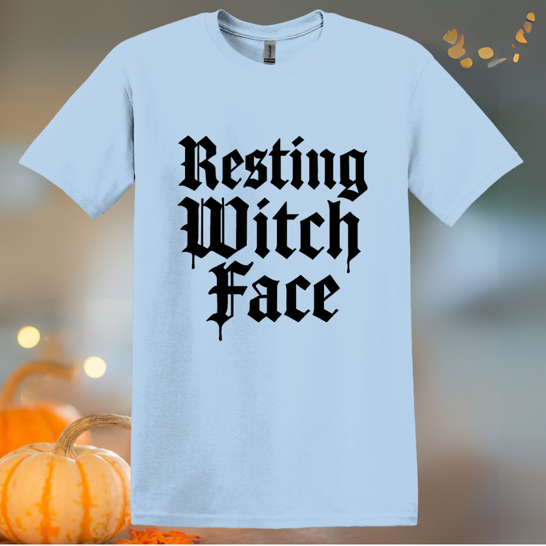 Resting Witch Face Halloween T-Shirt