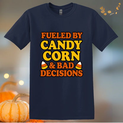 Fueled by Candy Corn Halloween T-Shirt