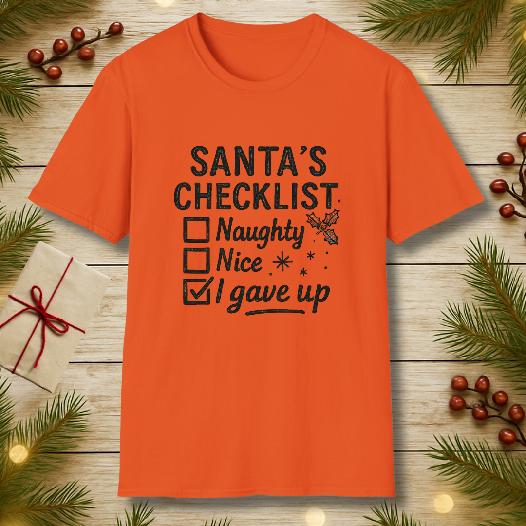 Santa's Checklist T-Shirt