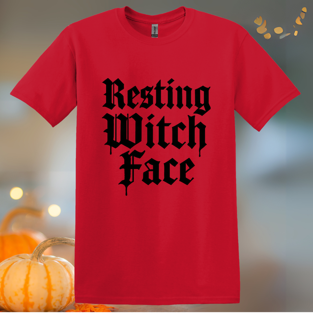 Resting Witch Face Halloween T-Shirt