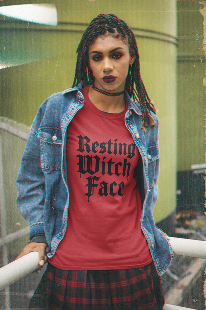 Resting Witch Face Halloween T-Shirt