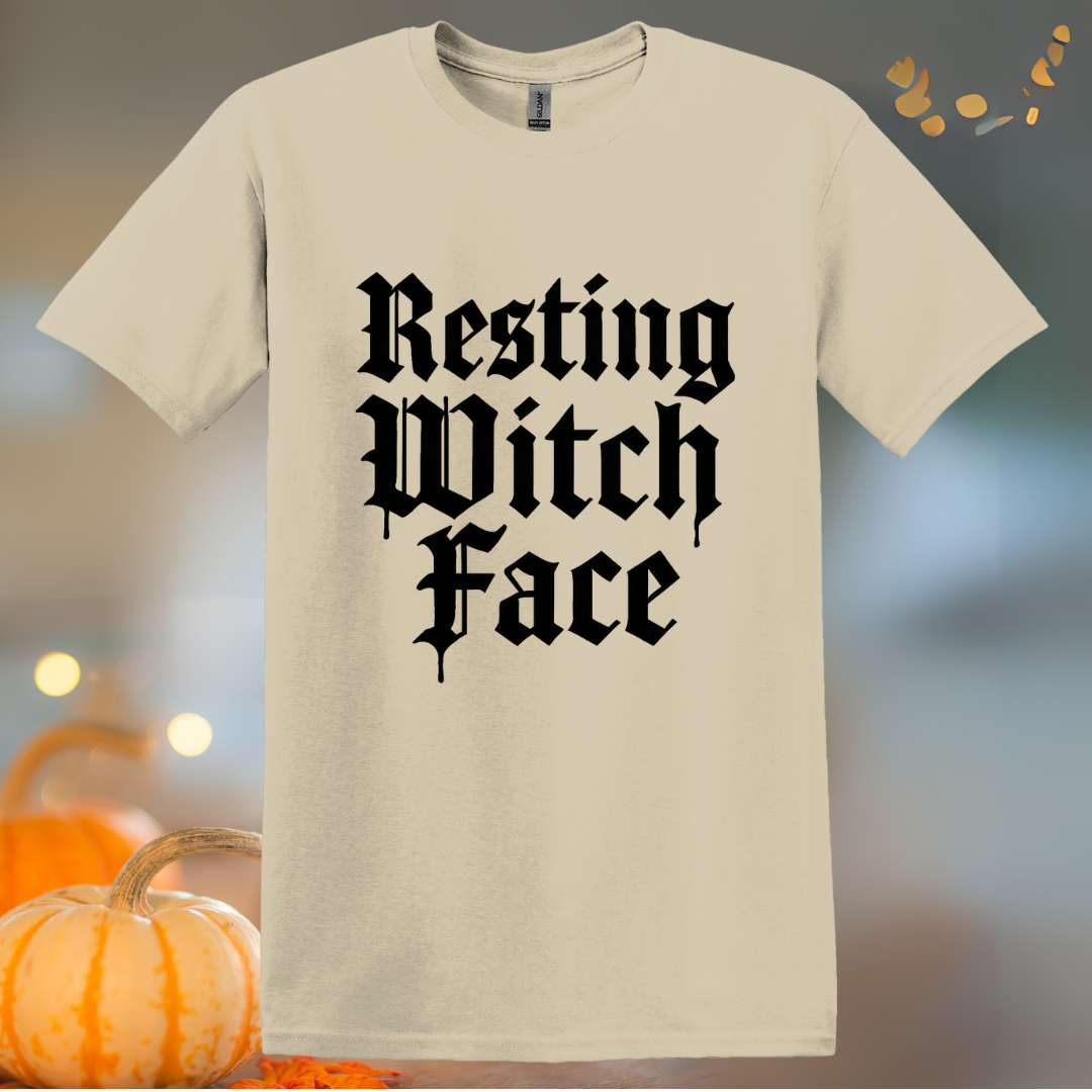 Resting Witch Face Halloween T-Shirt
