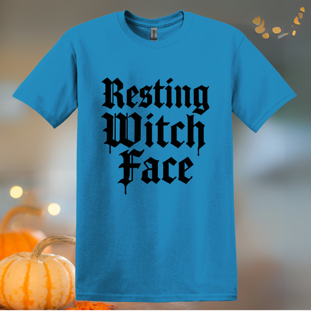 Resting Witch Face Halloween T-Shirt
