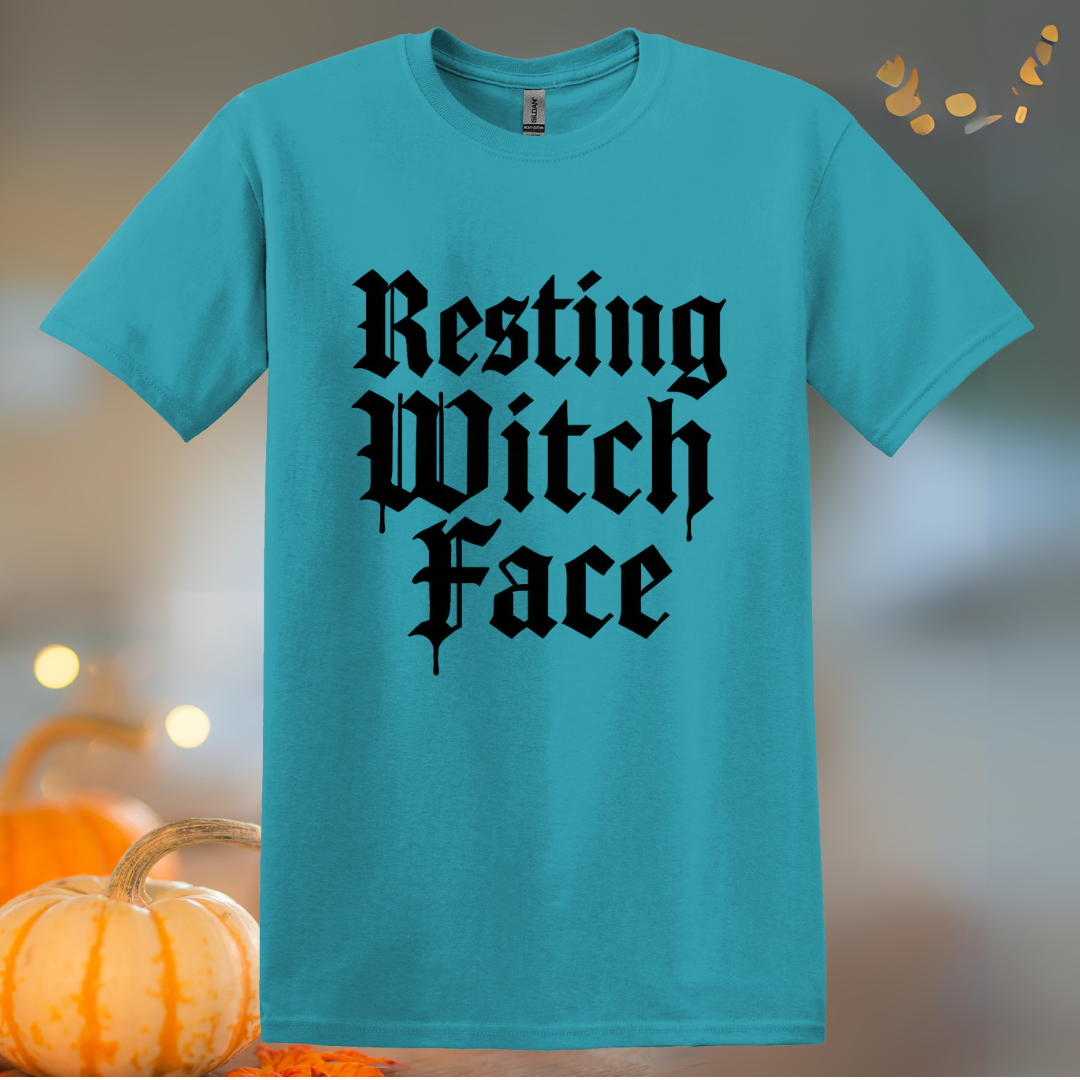 Resting Witch Face Halloween T-Shirt