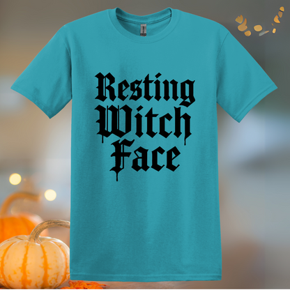 Resting Witch Face Halloween T-Shirt